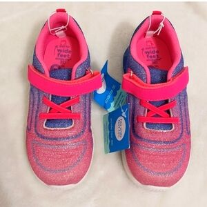 NWT Stride rite toddler girls size 12m chance sneaker hot pink purple sparkle